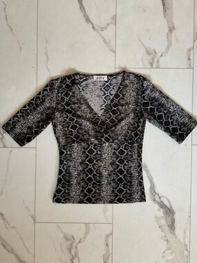 Vintage Snakeskin Blouse